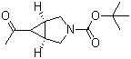 (1alpha,5alpha)-6-Acetyl-3-azabicyclo[3.1.0]hexane-3-carboxylic acid tert-butyl ester molecular structure (CAS 1245645-37-7)