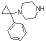 structure of CAS# 1245647-91-9, 1-(1-Phenylcyclopropyl)piperazine