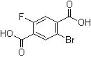 structure of CAS# 1245807-64-0, 2-溴-5-氟-1,4-苯二甲酸