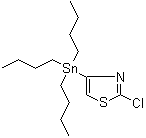 structure of CAS# 1245816-11-8, 2-Chloro-4-(tributylstannyl)thiazole
