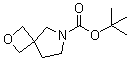 structure of CAS# 1245816-31-2, 2-氧杂-6-氮杂螺[3.4]辛烷-6-羧酸叔丁酯