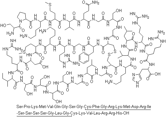 structure of CAS# 124584-08-3, 奈西利肽
