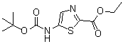 structure of CAS# 1246549-82-5, 5-[(叔丁氧羰基)氨基]噻唑-2-羧酸乙酯