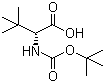 structure of CAS# 124655-17-0, N-Boc-D-叔亮氨酸