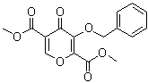 structure of CAS# 1246616-66-9, 4-氧代-3-苄氧基-4H-吡喃-2,5-二甲酸二甲酯