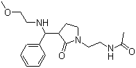 structure of CAS# 1246653-52-0, N-[2-[3-[[(2-甲氧基乙基)氨基]苯甲基]-2-氧代-1-吡咯烷基]乙基]乙酰胺
