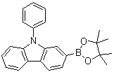 structure of CAS# 1246669-45-3, 9-苯基-2-(4,4,5,5-四甲基-1,3,2-二氧硼杂环戊烷-2-基)-9H-咔唑