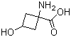 structure of CAS# 1246809-40-4, 1-氨基-3-羟基环丁烷甲酸