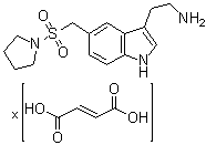 structure of CAS# 1246860-65-0, 5-[(1-吡咯烷基磺酰基)甲基]-1H-吲哚-3-乙胺(2E)-2-丁烯二酸盐