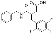 CAS 登录号：1246960-25-7, (R)-3-(苄基氨基甲酰)-4-(2,4,5-三氟苯基)-丁酸