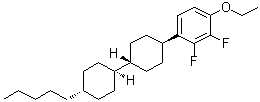 structure of CAS# 124728-81-0, 1-乙氧基-2,3-二氟-4-[(反式,反式)-4'-戊基[1,1'-联环己烷]-4-基]苯