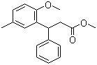 Methyl 3-(2-methoxy-5-methylphenyl)-3-phenylpropionate molecular structure (CAS 124937-62-8)