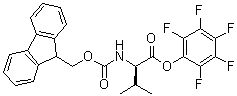 CAS # 125043-10-9, N-[(9H-Fluoren-9-ylmethoxy)carbonyl]-D-valine pentafluorophenyl ester