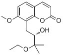 CAS 登录号：125072-68-6, (S)-8-(3-乙氧基-2-羟基-3-甲基丁基)-7-甲氧基-2H-1-苯并吡喃-2-酮