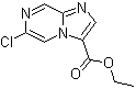structure of CAS# 1250996-97-4, 6-Chloroimidazo[1,2-a]pyrazine-3-carboxylic acid ethyl ester