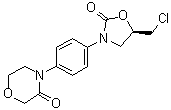 CAS 登录号：1252018-28-2, 4-[4-[(5R)-5-(氯甲基)-2-氧代-3-恶唑烷基]苯基]-3-吗啉酮