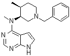 structure of CAS# 1252883-90-1, N-甲基-N-[(3S,4S)-4-甲基-1-苄基-3-哌啶基]-7H-吡咯并[2,3-d]嘧啶-4-胺
