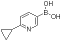 structure of CAS# 1253055-87-6, 6-环丙基吡啶-3-硼酸