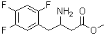 structure of CAS# 1253055-92-3, 3-氨基-4-(2,4,5-三氟苯基)丁酸甲酯