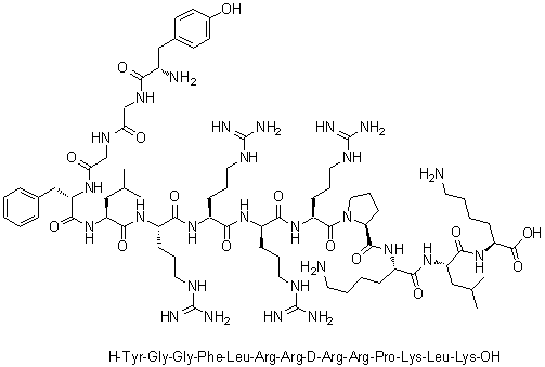 CAS 登录号：125357-12-2, 8-D-精氨酸-1-13-强啡肽 A (猪)