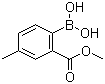 CAS 登录号：1256355-43-7, 2-甲氧羰基-4-甲基苯硼酸