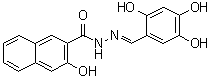structure of CAS# 1256493-34-1, 3-羟基-2-萘甲酸 2-[(2,4,5-三羟基苯基)亚甲基]酰肼