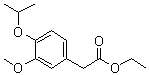 structure of CAS# 1256581-66-4, 3-甲氧基-4-(异丙氧基)苯乙酸乙酯