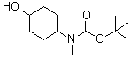 structure of CAS# 1256633-24-5, N-(4-羟基环己基)-N-甲基氨基甲酸叔丁酯