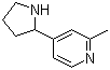 structure of CAS# 1256805-56-7, 2-甲基-4-(2-吡咯烷基)吡啶
