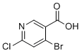4-Bromo-6-chloronicotinic acid molecular structure (CAS 1256834-13-5)