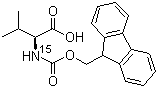 structure of CAS# 125700-35-8, Fmoc-[15N]缬氨酸