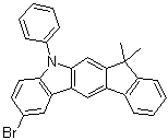 structure of CAS# 1257220-44-2, 2-溴-5,7-二氢-7,7-二甲基-5-苯基茚并[2,1-b]咔唑