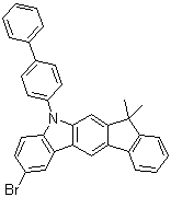CAS 登录号：1257248-18-2, 5-[1,1'-联苯]-4-基-2-溴-5,7-二氢-7,7-二甲基茚并[2,1-b]咔唑
