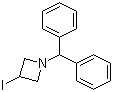 1-二苯甲基-3-碘氮杂环丁烷分子结构 (CAS 125735-40-2)