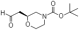structure of CAS# 1257850-93-3, (2S)-2-(2-氧代乙基)-4-吗啉羧酸叔丁酯