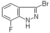 structure of CAS# 1257853-72-7, 3-Bromo-7-fluoro-1H-indazole