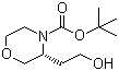 structure of CAS# 1257855-07-4, (3R)-3-(2-羟乙基)-4-吗啉羧酸叔丁酯