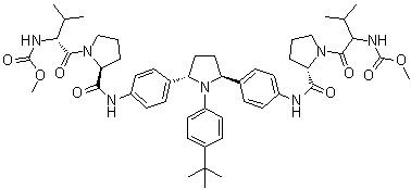 structure of CAS# 1258226-87-7, 翁比他韦