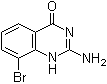 structure of CAS# 1258630-85-1, 2-氨基-8-溴喹唑啉-4(3H)-酮