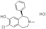 CAS 登录号：125941-87-9, (R)-8-氯-2,3,4,5-四氢-3-甲基-5-苯基-1H-3-苯并氮杂卓-7-醇盐酸盐