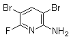 structure of CAS# 1259477-39-8, 3,5-二溴-6-氟-2-吡啶胺