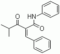structure of CAS# 125971-57-5, 2-(苯甲撑)-3-氧代-4-甲基-N-苯基-戊酰胺