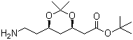 structure of CAS# 125995-13-3, (4R,6R)-tert-Butyl-6-(2-aminoethyl)-2,2-dimethyl-1,3-dioxane-4-acetate