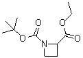 structure of CAS# 1260639-22-2, 1,2-氮杂环丁烷二羧酸 1-叔丁基 2-乙基酯