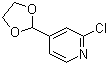CAS # 1260664-72-9, 2-Chloro-4-(1,3-dioxolan-2-yl)pyridine