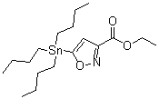 structure of CAS# 126085-91-4, 5-(三丁基锡烷基)异恶唑-3-羧酸乙酯