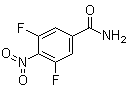 structure of CAS# 1260882-93-6, 3,5-二氟-4-硝基苯甲酰胺