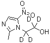 structure of CAS# 1261392-47-5, 甲硝唑-d<sub>4</sub>