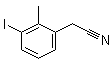 structure of CAS# 1261569-73-6, 3-碘-2-甲基苯乙腈