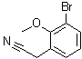 structure of CAS# 1261602-72-5, 3-溴-2-甲氧基苯乙腈
